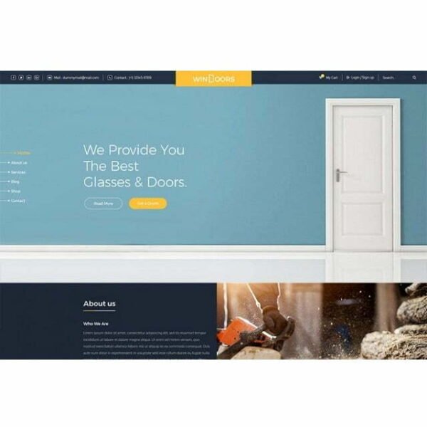 Windoors Website - HTML Template