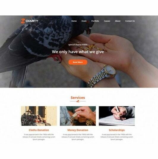 Charity – HTML Template