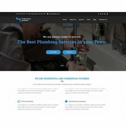 Plumber – HTML Template